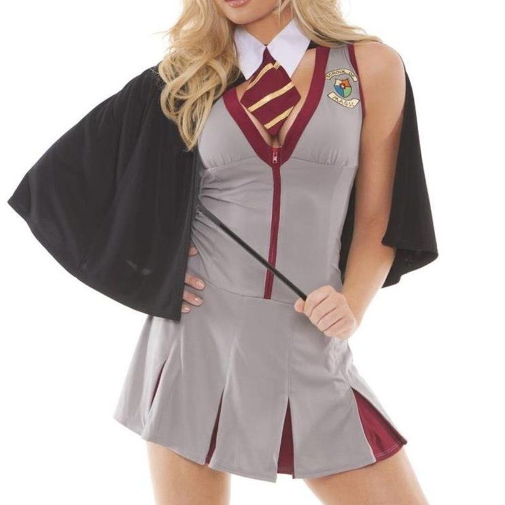 Wizard Costume - Sexy Harry Potter-Inspired Dress with Capeβ Size: LARGE - NEW